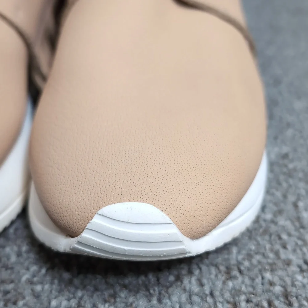 Esseutesse Leather Fringe Sneaker - Sand Tan Size 39 EU - 8.5 US - Picture 11 of 16